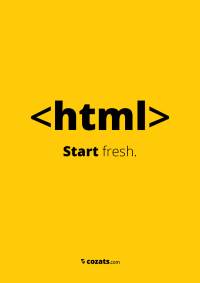 html quote start fresh